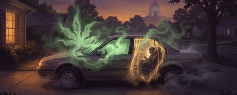 Illustration for: Alabama House Bill 72 makes it a crime to smoke or vape marijuana in a car with a child, starting October 1, 2026