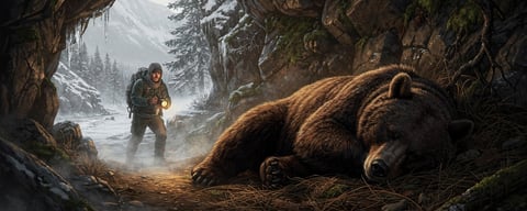 Illustration for: It is illegal to wake a sleeping bear to take a photograph
