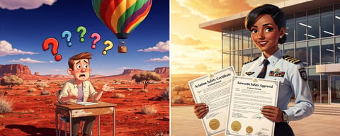 Illustration for: Australia's Hot Air Balloon Permit Law: It's Federal, Not Your Local Council