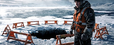 Illustration for: If you cut a hole in ice, Canadian law requires you to guard it