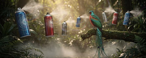Illustration for: Costa Rica Bans All Aerosol Spray Cans to Protect the Ozone Layer?