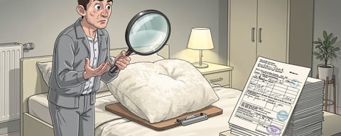 Illustration for: In Germany a pillow is legally classified as a passive weapon, so hitting someone with one counts as assault with a weapon