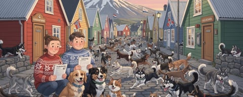 Illustration for: Iceland Requires All Dogs to Be Registered — But Thousands Aren't