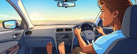 Illustration for: No, It's Not Illegal to Drive Barefoot Anywhere in the US