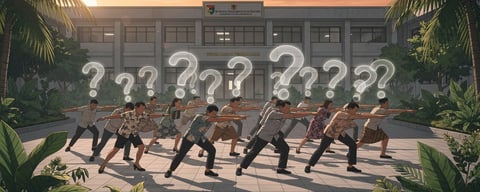 Illustration for: Indonesia's Civil Servants Do Morning Exercise — But Is It Actually the Law?