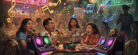 Illustration for: No, the Philippines Hasn't Banned Singing Karaoke Out of Tune