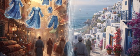Illustration for: Tunisia Does NOT Ban Blue Clothing Imports — But Its Blue-Paint Law Is Real