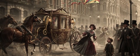 Illustration for: Flying kites in the street is illegal in London