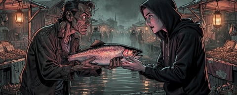 Illustration for: Handling salmon in suspicious circumstances is illegal in the UK