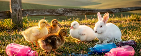 Illustration for: Kentucky bans dyeing baby chicks, ducklings, and rabbits for sale