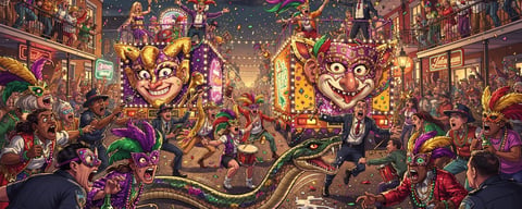 Illustration for: Live reptiles are banned within 200 yards of Mardi Gras parades