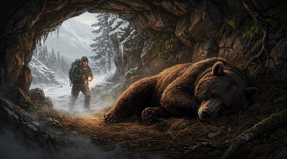 Illustration for: It is illegal to wake a sleeping bear to take a photograph