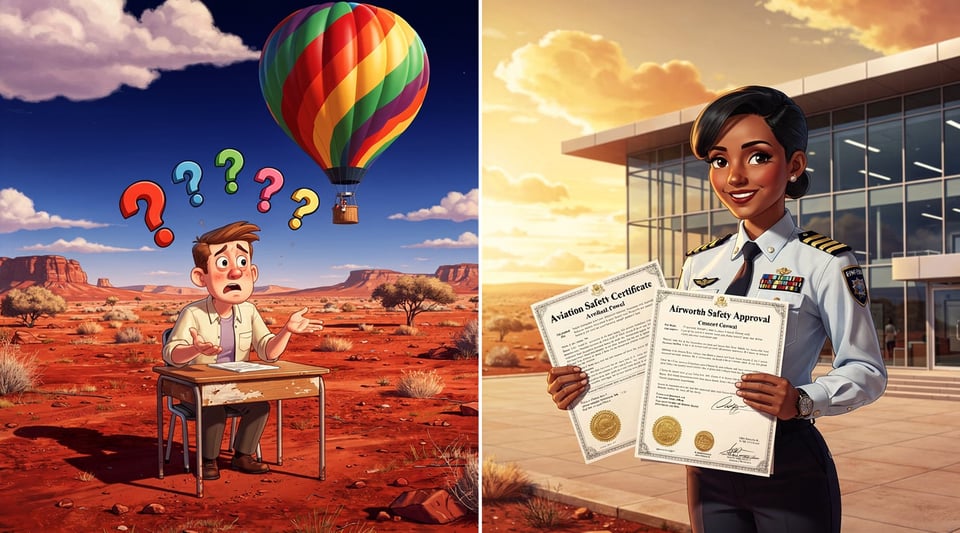 Illustration for: Australia's Hot Air Balloon Permit Law: It's Federal, Not Your Local Council