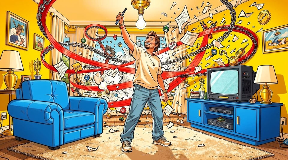 Illustration for: Only licensed electricians can change light bulbs in Australia