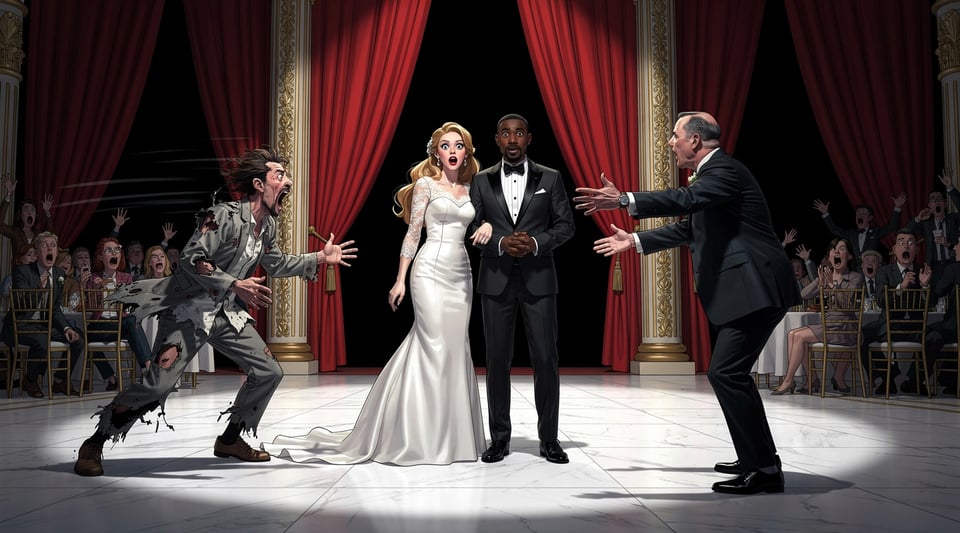 Illustration for: Intentionally disrupting a wedding is a crime in South Australia