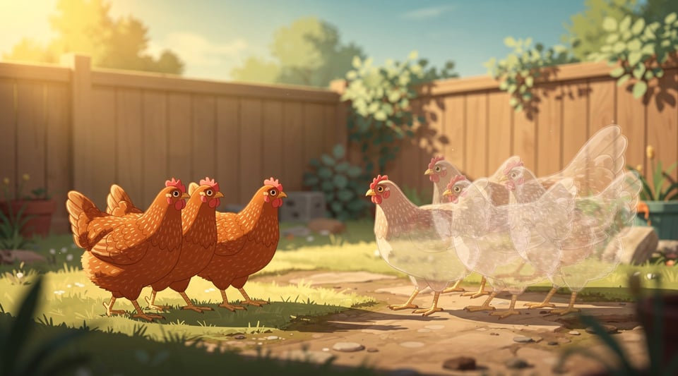 Illustration for: Various BC cities limit residents to 4 urban hens
