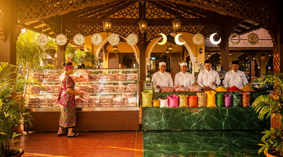Illustration for: In Brunei, Pork Can Only Be Sold by Licensed Non-Muslim Businesses — Not Banned Entirely