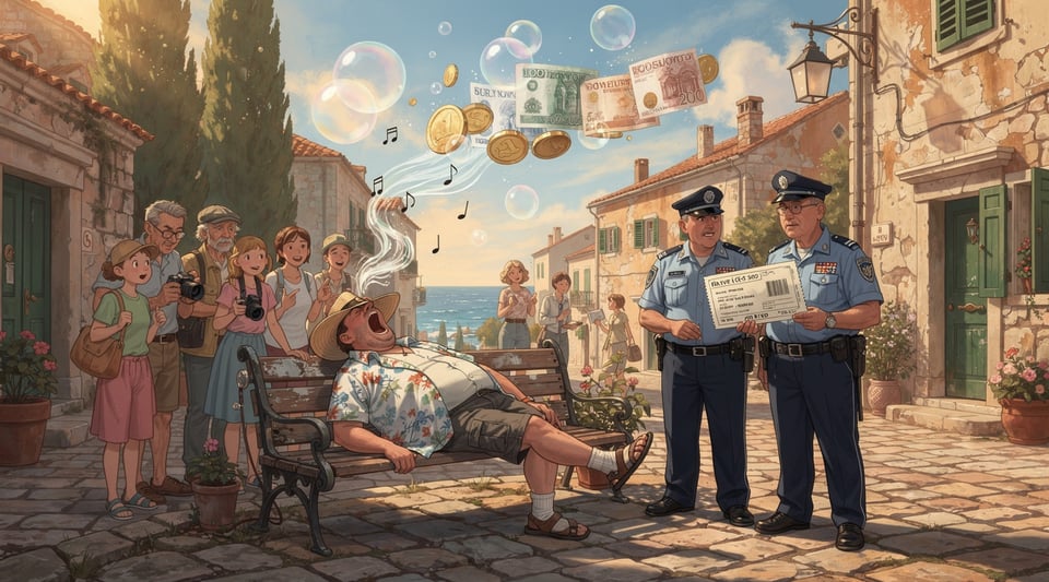 Illustration for: Croatia Fines Sleepers in Public — But That Snoring Surcharge? It's Complicated