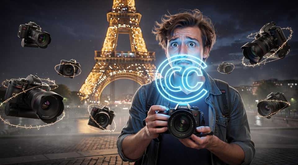 Illustration for: Photographing the Eiffel Tower at Night? It's Complicated — and Technically Illegal