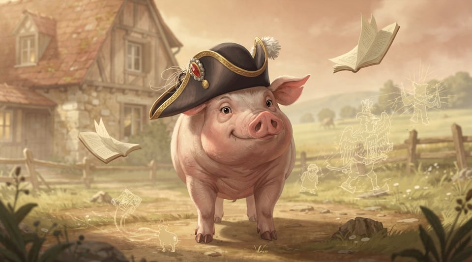 Illustration for: It's illegal to name a pig Napoleon in France