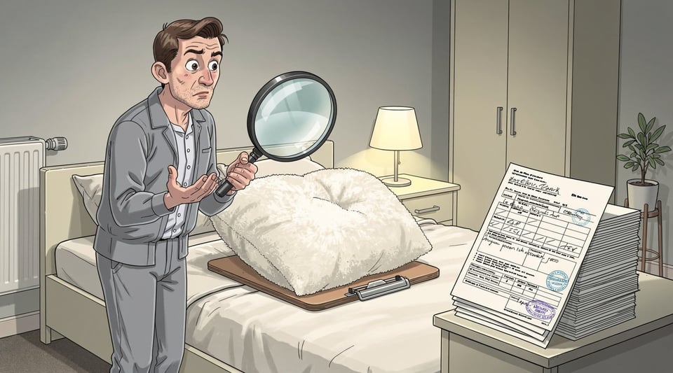 Illustration for: In Germany a pillow is legally classified as a passive weapon, so hitting someone with one counts as assault with a weapon