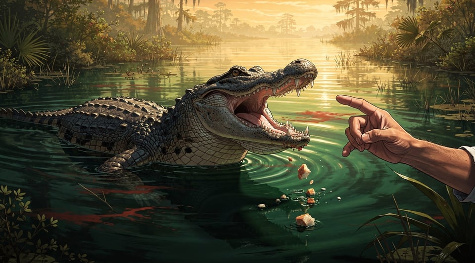 Illustration for: It's Illegal to Feed Wild Alligators in Florida — and It Could Get Them Killed