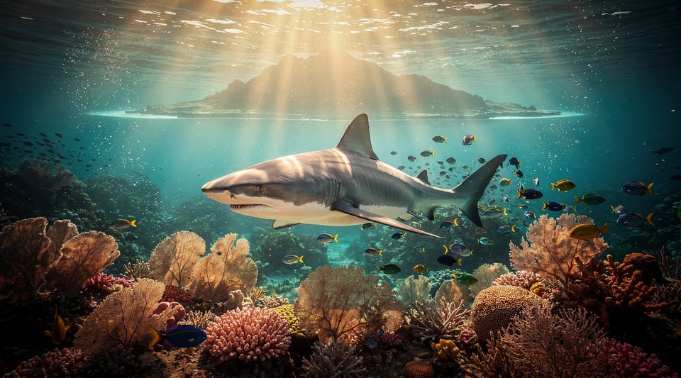 Illustration for: Mauritius Banned Shark Fishing — But the 'Fin Trade' Framing Needs Nuance