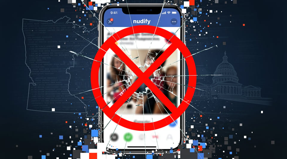 Illustration for: Minnesota Bans AI 'Nudify' Apps — Nation's First Law of Its Kind