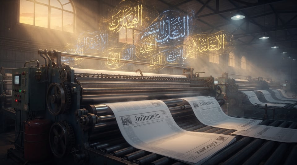 Illustration for: Must Pakistani Newspapers Print a Religious Verse on the Front Page?