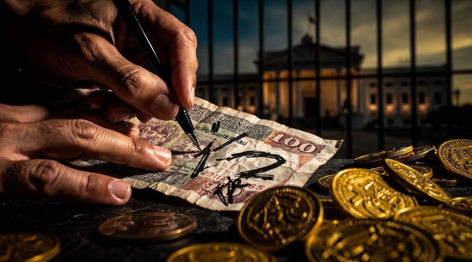 Illustration for: In Sri Lanka, Defacing or Mutilating Rupee Notes Can Land You in Jail