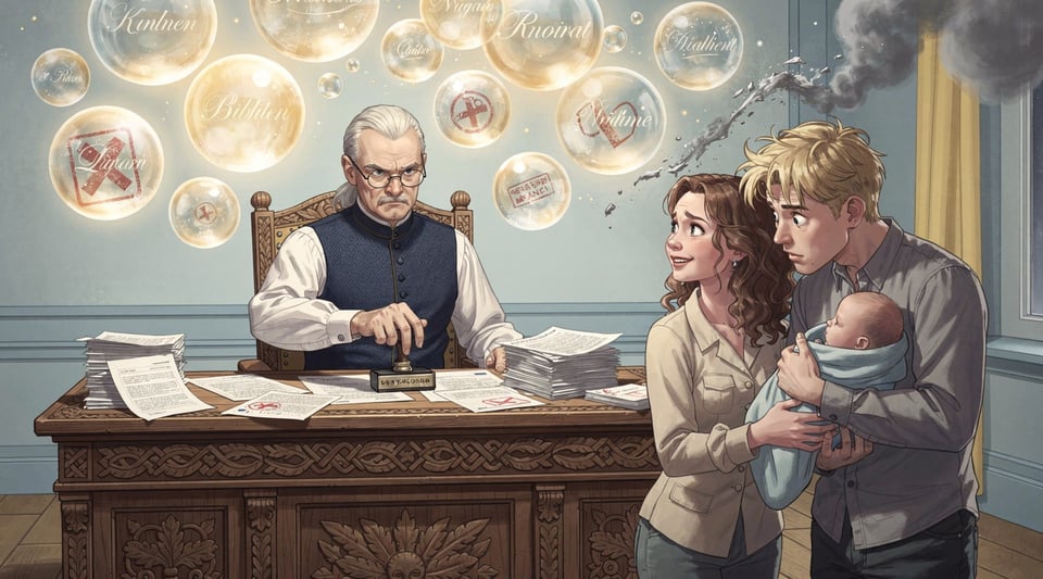 Illustration for: Sweden Makes Parents Get Government Approval Before Naming Their Baby