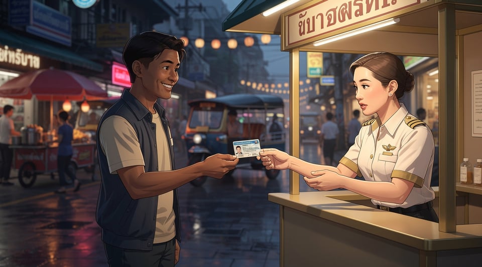 Illustration for: Thailand Really Does Require Citizens to Carry an ID — But Arrest Isn't the Penalty