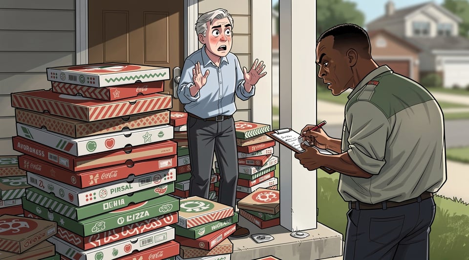 Illustration for: Louisiana criminalizes ordering food delivered to someone without consent